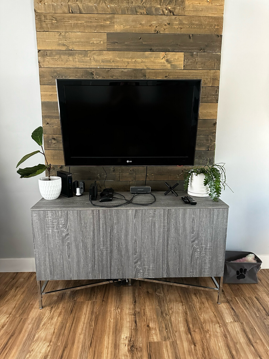 Large Wooden Console Table / TV Stand