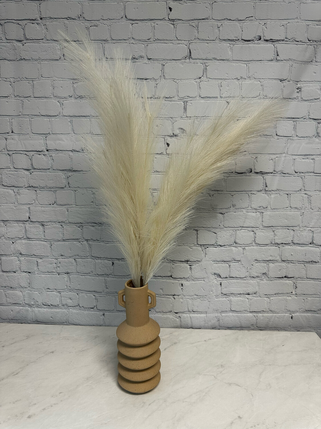 Chic Taupe Vase w/ Pampas