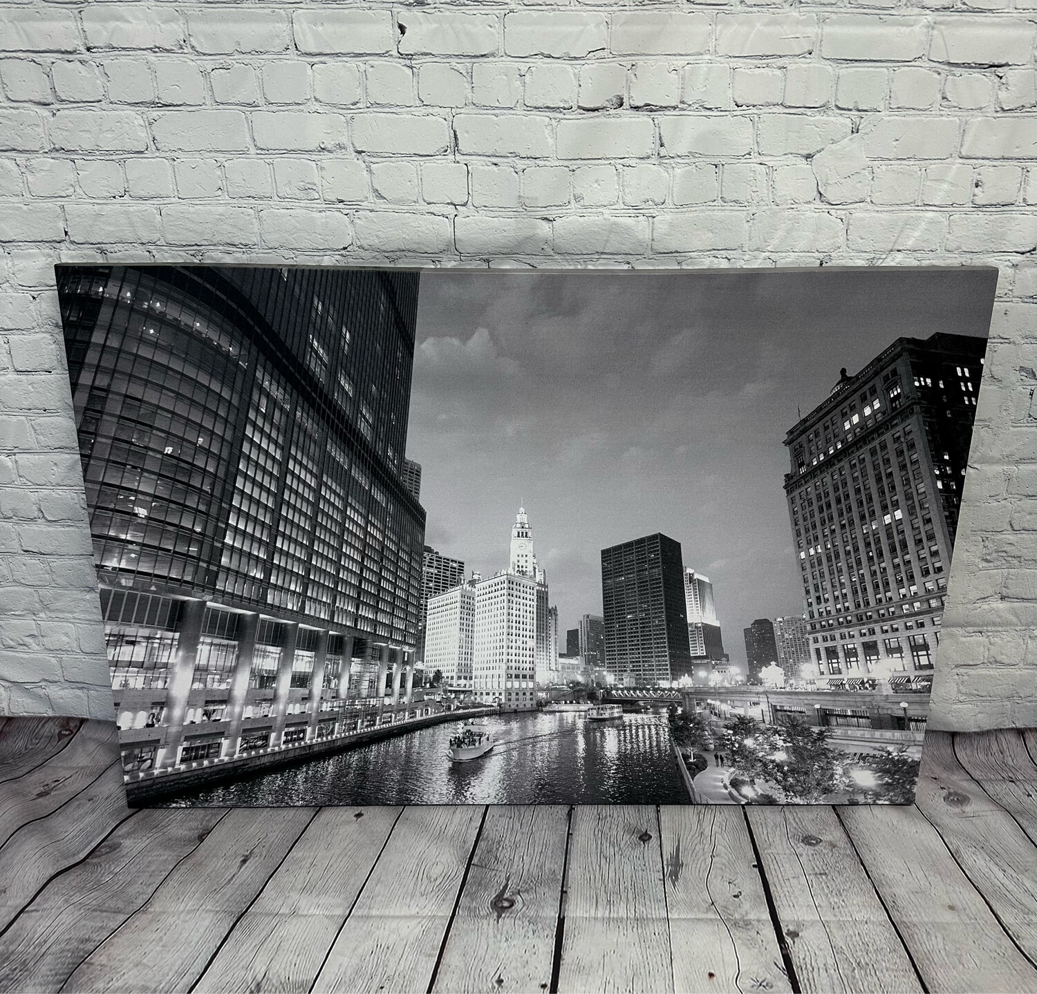 Black & White City Canvas