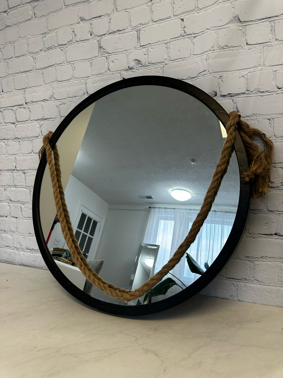 Modern Nautical Rope Mirror