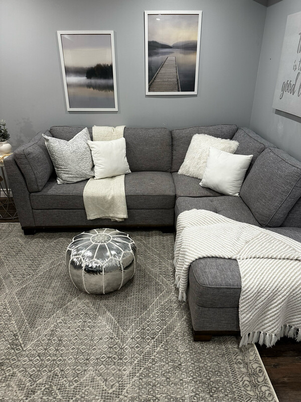 Light Grey 2 Piece Sectional