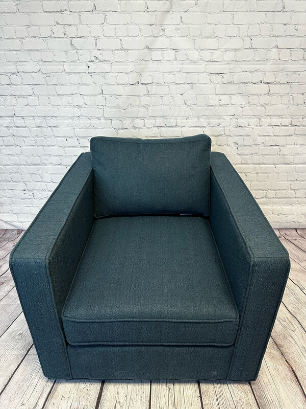 Blue Club Chair - Set Of 2