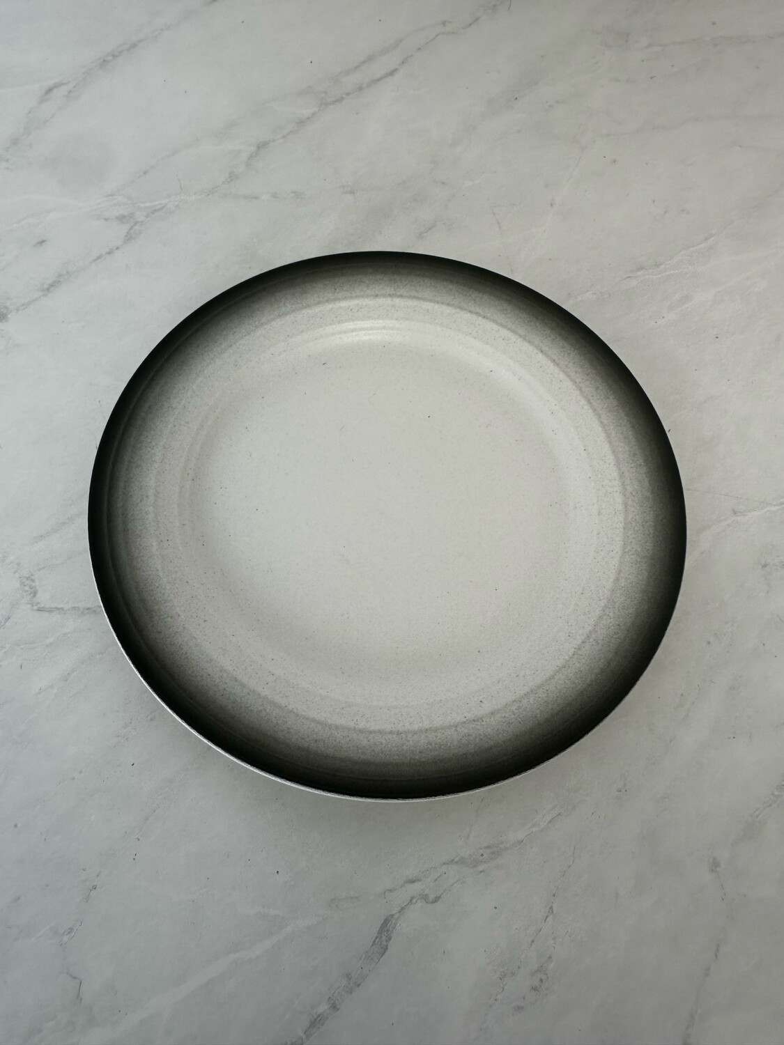 White & Grey Swirl Ombré Side Plate - Set Of 2