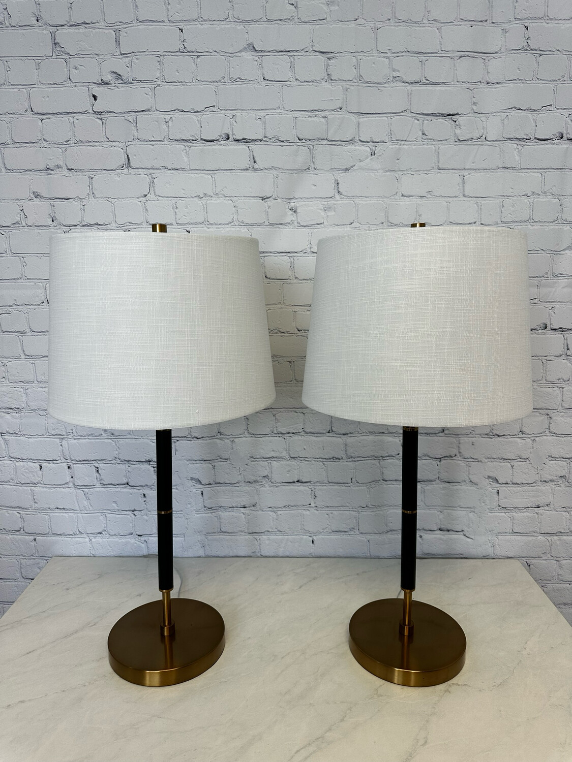 Gold & Black Lamp - Set Of 2