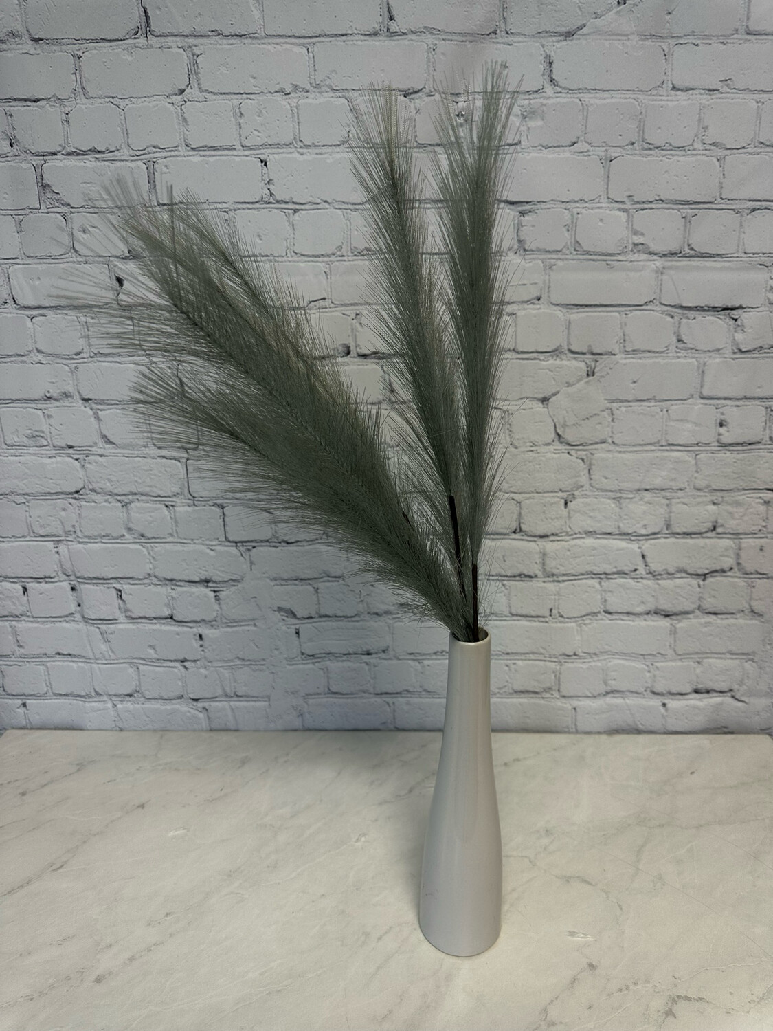 Tall Glossy White Vase