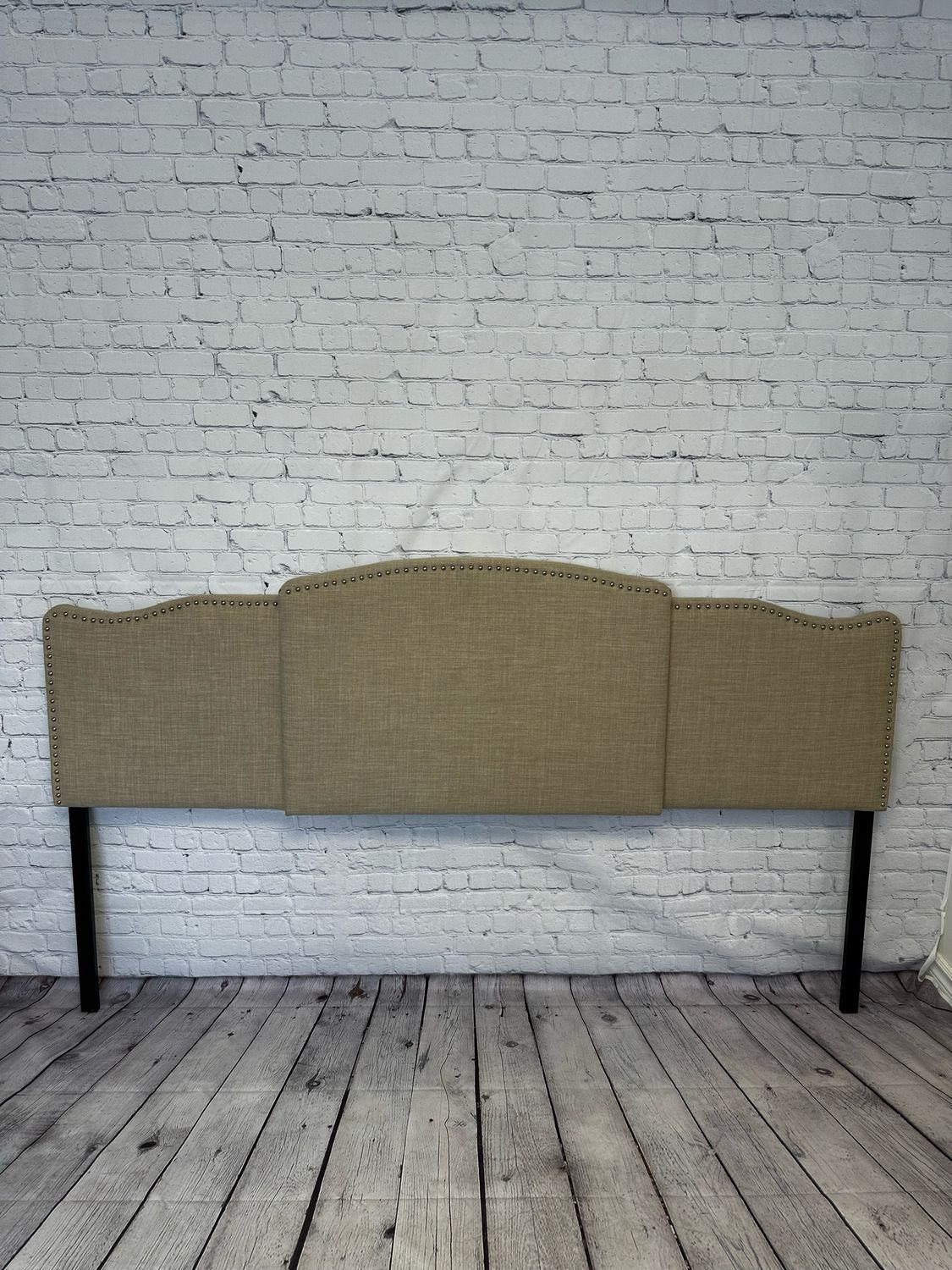 Fabric Beige Headboard - King