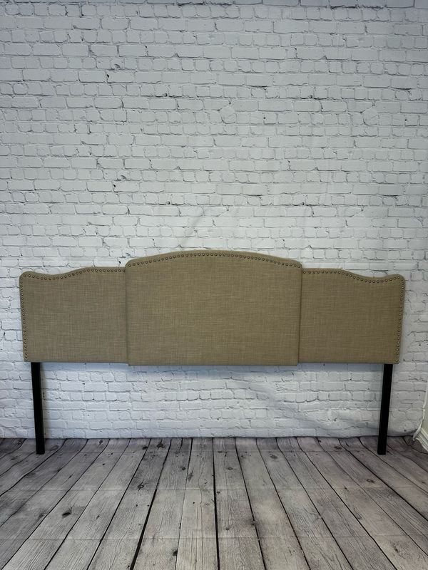 Fabric Beige Headboard - King