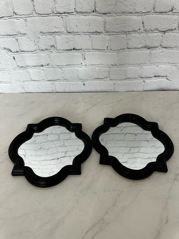 Black Accent Mirror - Set Of 2