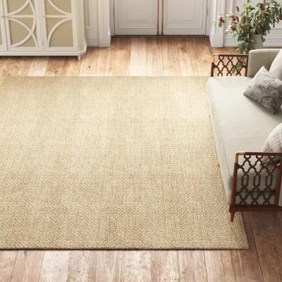 Tan Jute Rug 5x8