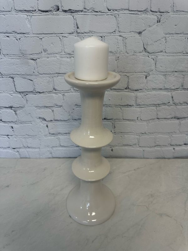 Off White Candle Holder