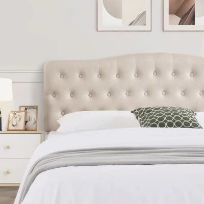 Queen Headboard - Cream
