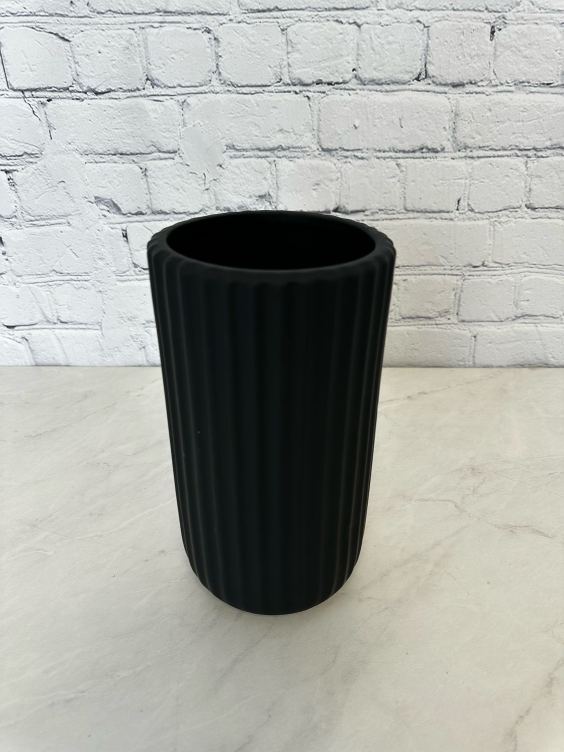 Medium Black Decorative Vase