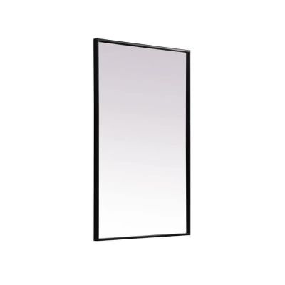Black Metal Standing Mirror