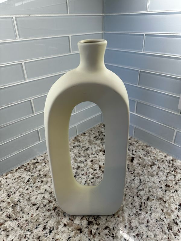 Large White Decorative Vase