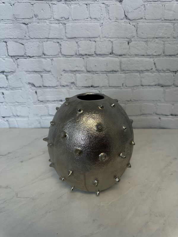 Decorative Chrome Cactus Vase