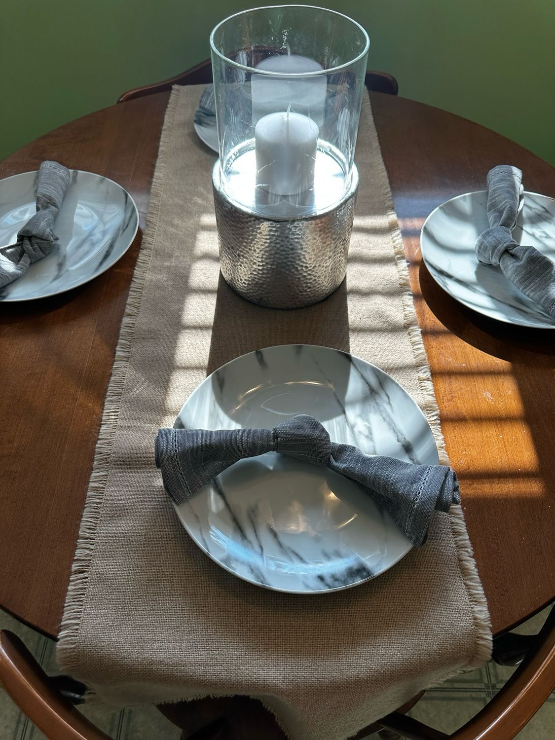 Beige Table Runner 1x3.5