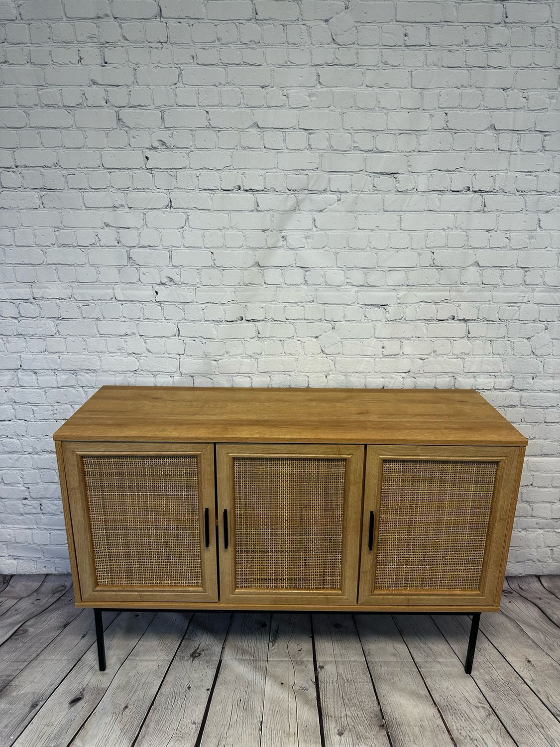 Large Wicker Console Table / TV Stand