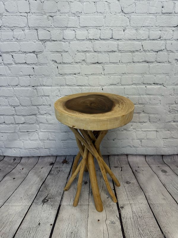 Single Wooden End Table