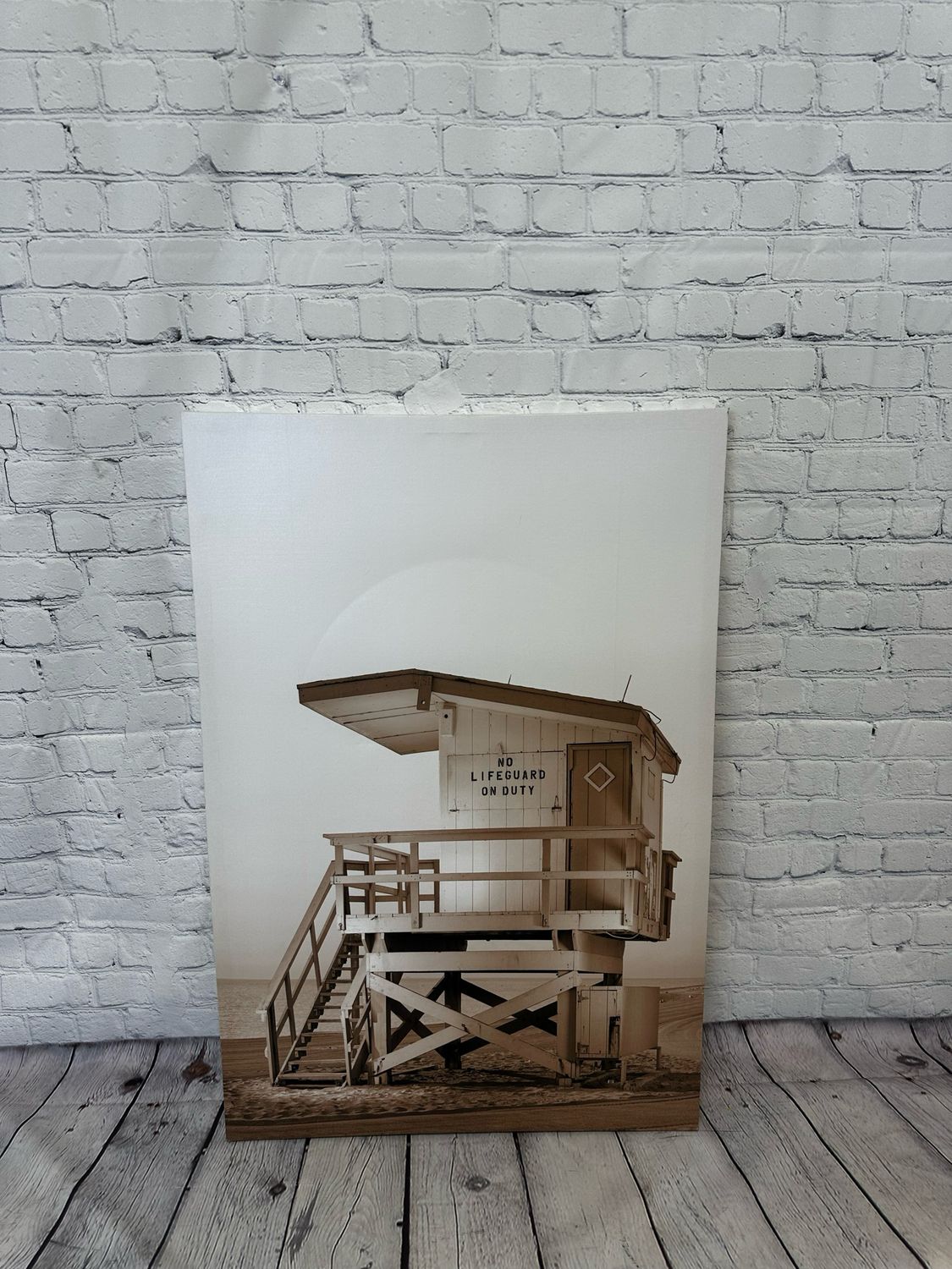 No Lifeguard On Duty Canvas