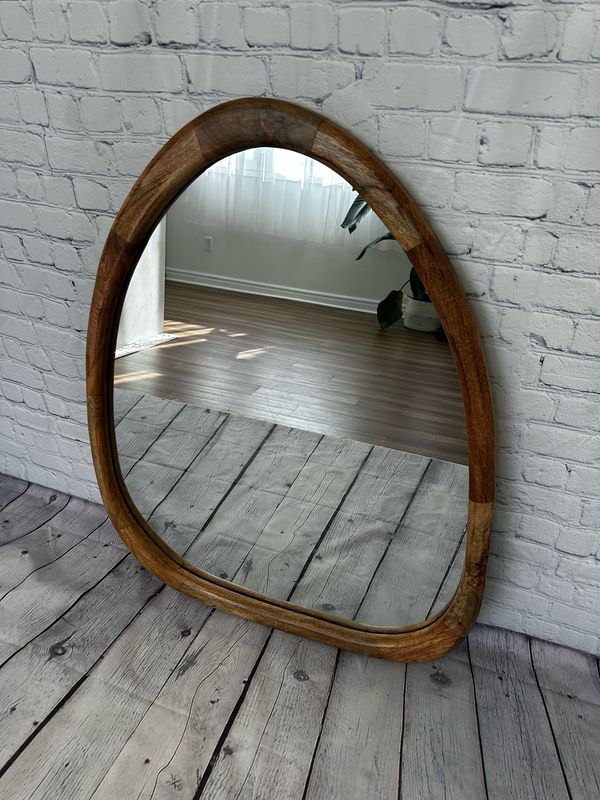 Oversized Wooden Mirror