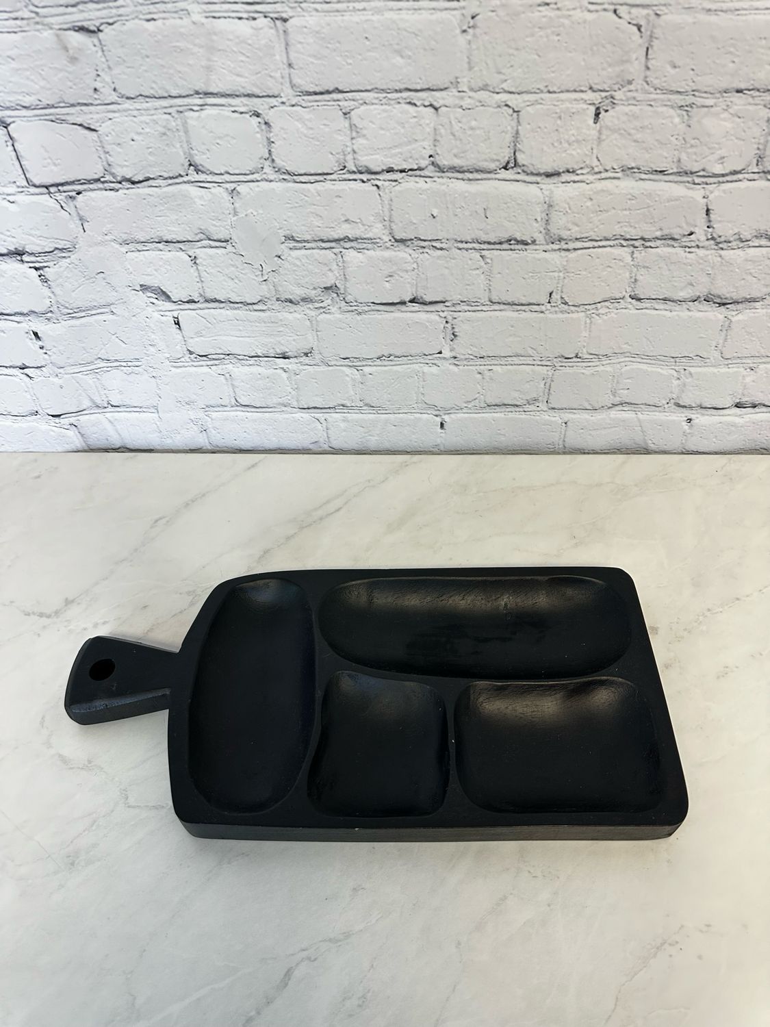 Black Wooden Tray