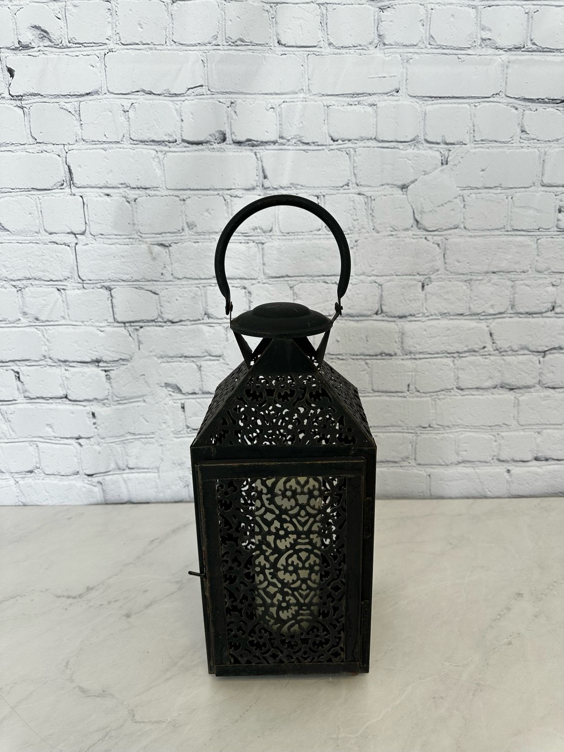 Black Metal Lantern