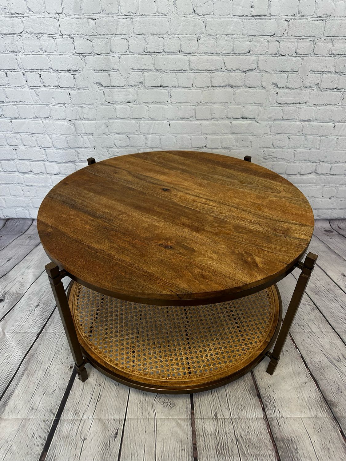 Bohemian Oak Round Coffee Table