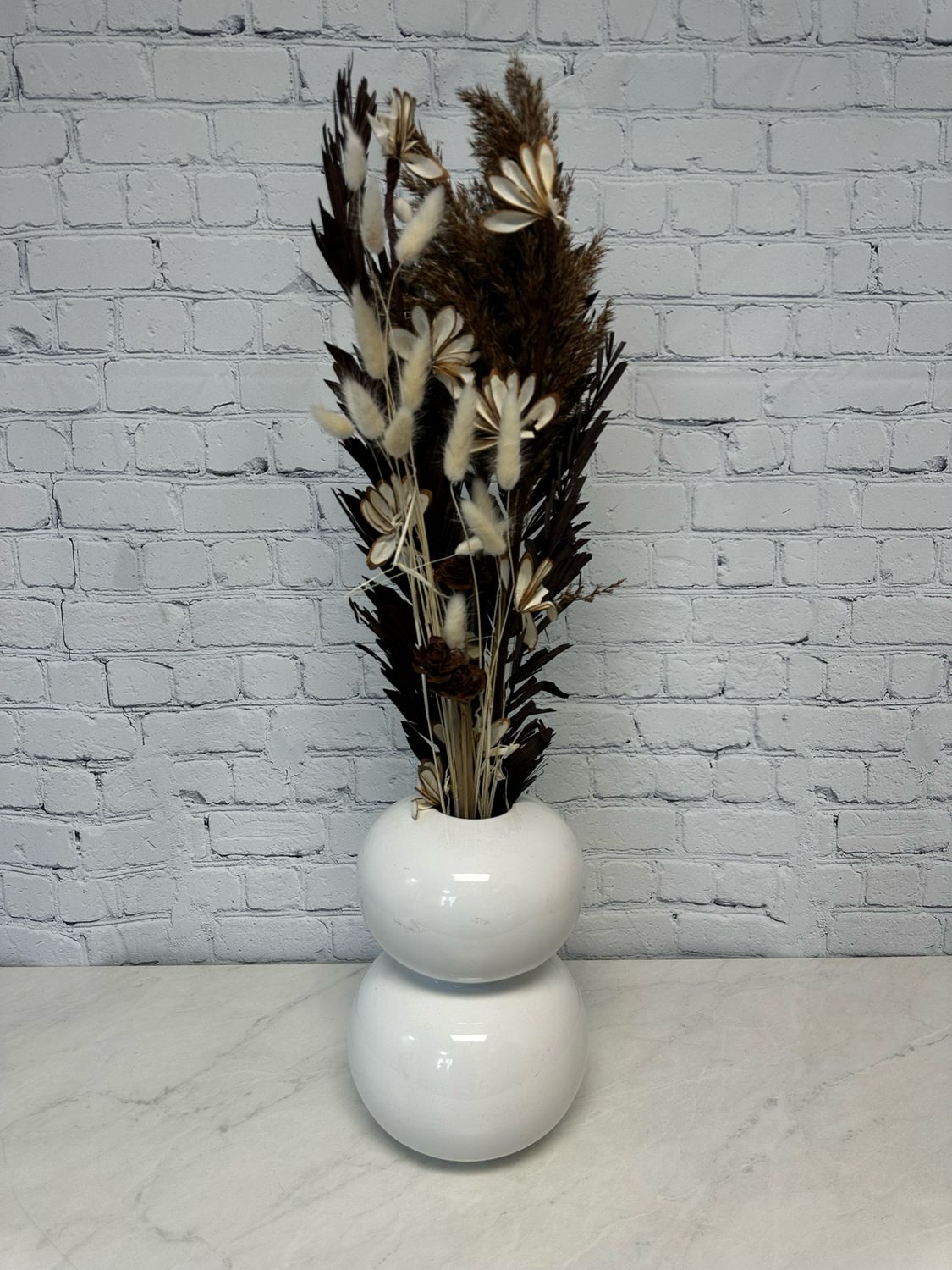 Large White Bubble Vase