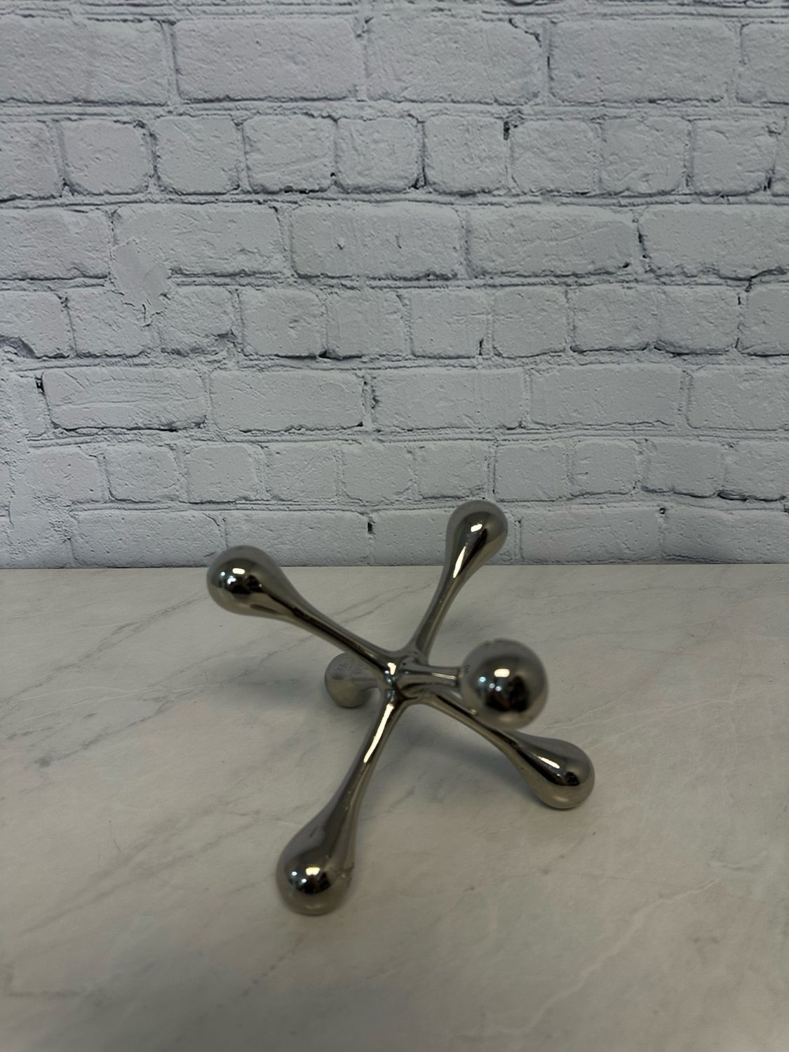 Silver Metal Jack Decor