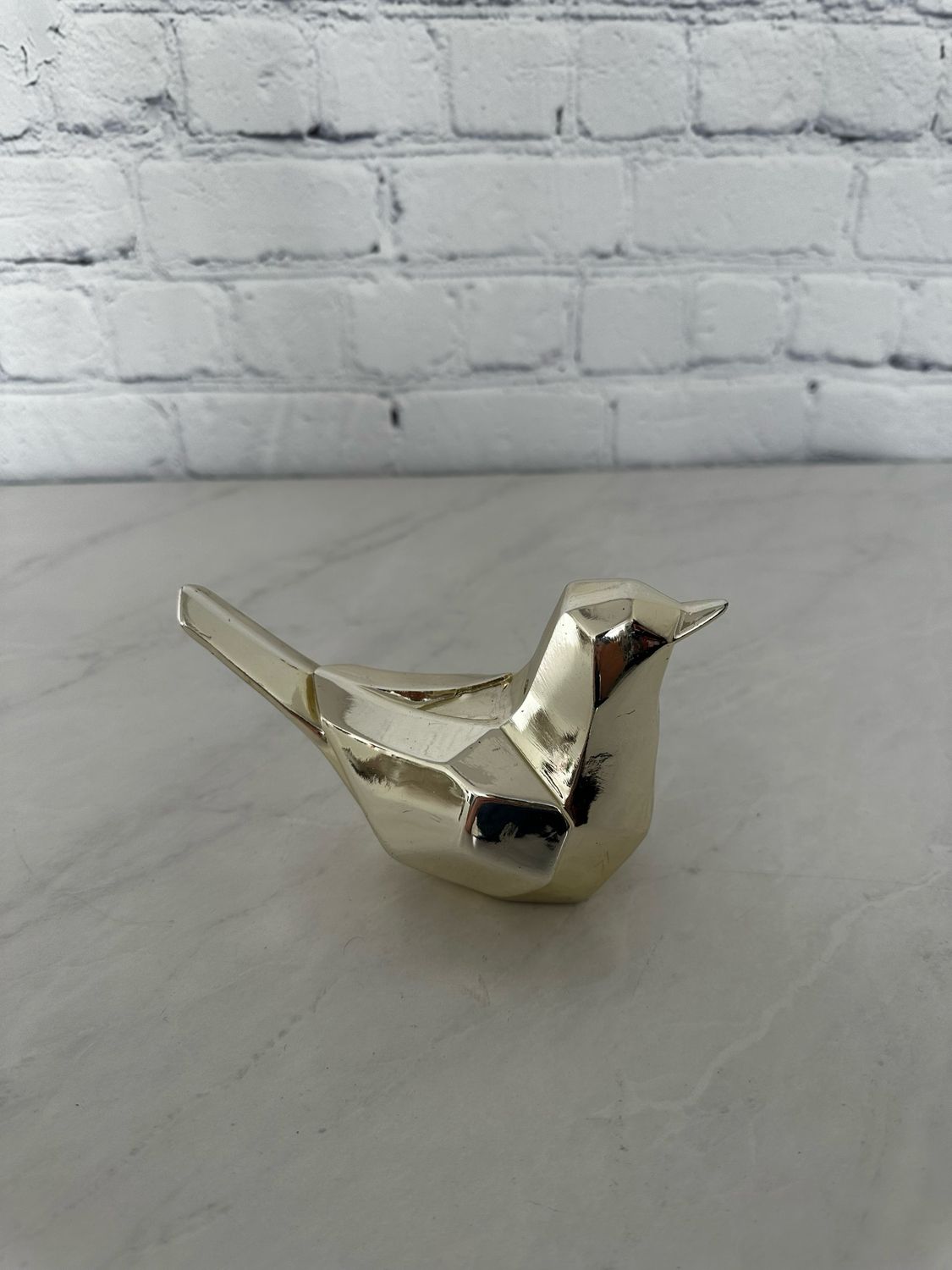 Gold Geometric Bird
