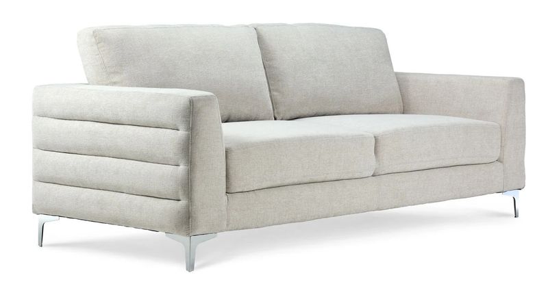 Modern Beige Tufted Sofa
