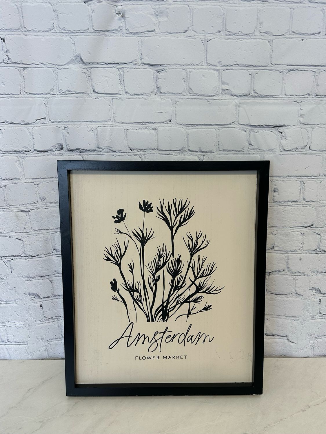 Amsterdam Flower Market Double-Sided Art