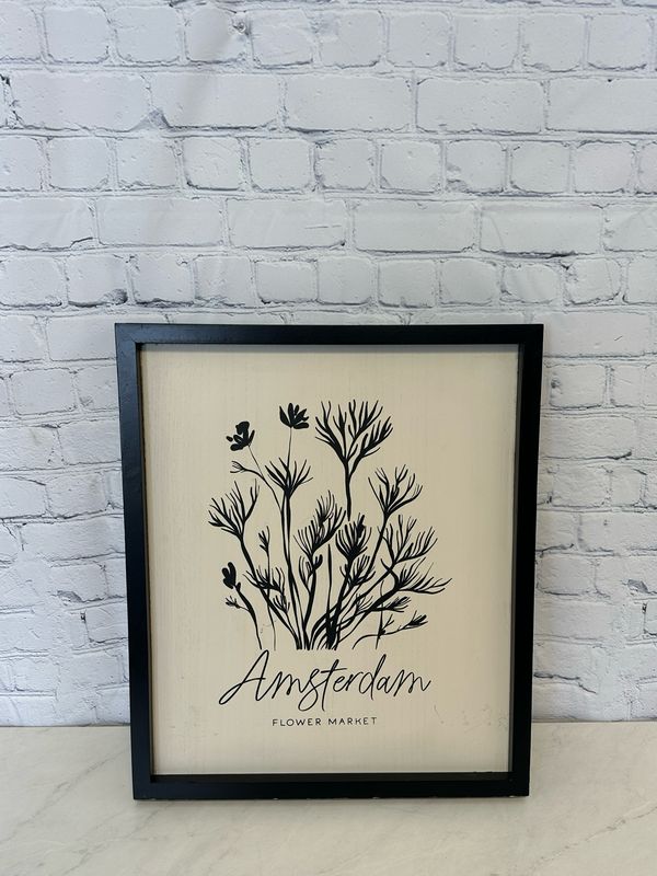 Amsterdam Flower Market Double-Sided Art