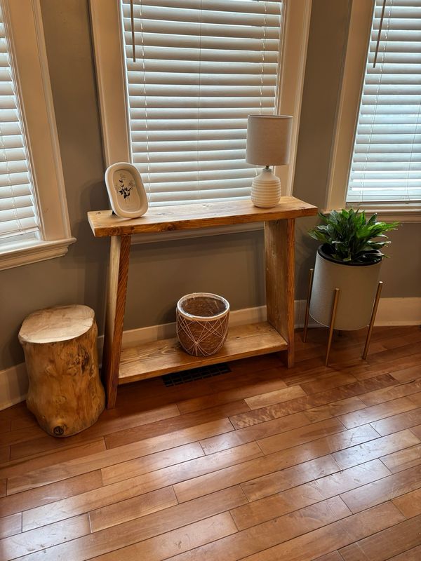 Light Brown Locally Made Boho Console Table