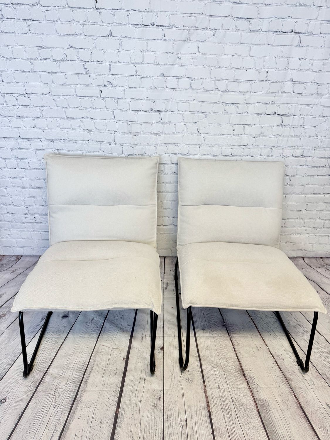 Modern Off White Accent Chair - Set Of 2