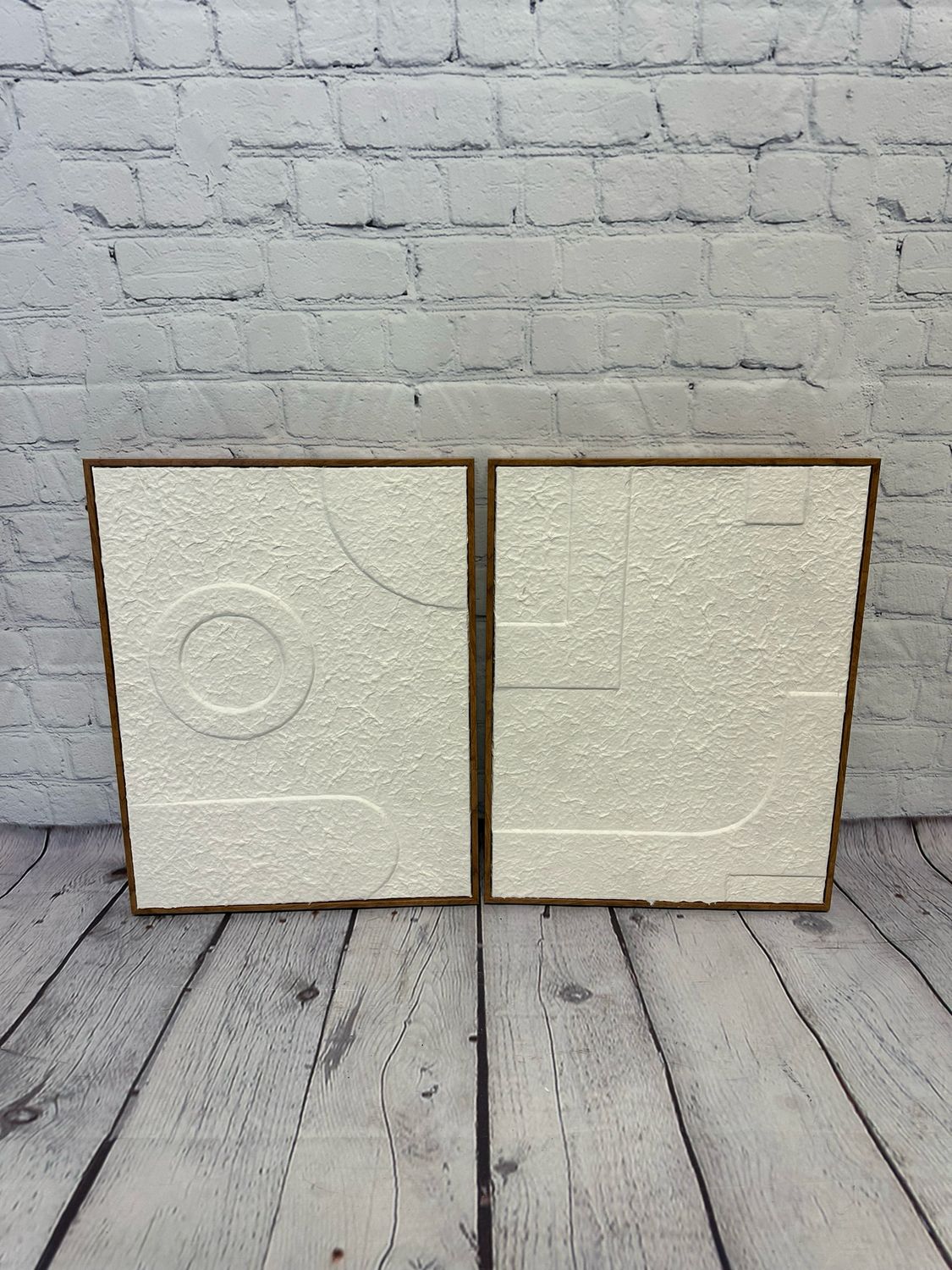 Neutral Textured Art - Set Of 2