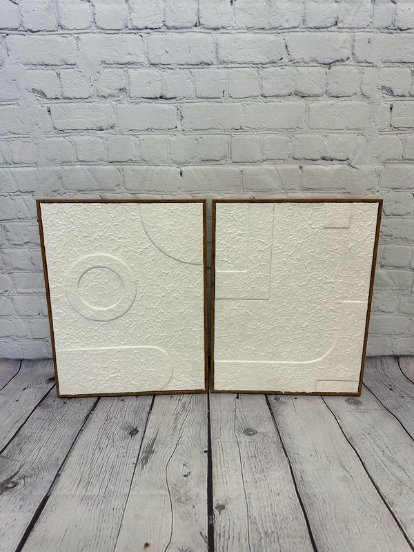 Neutral Textured Art - Set Of 2