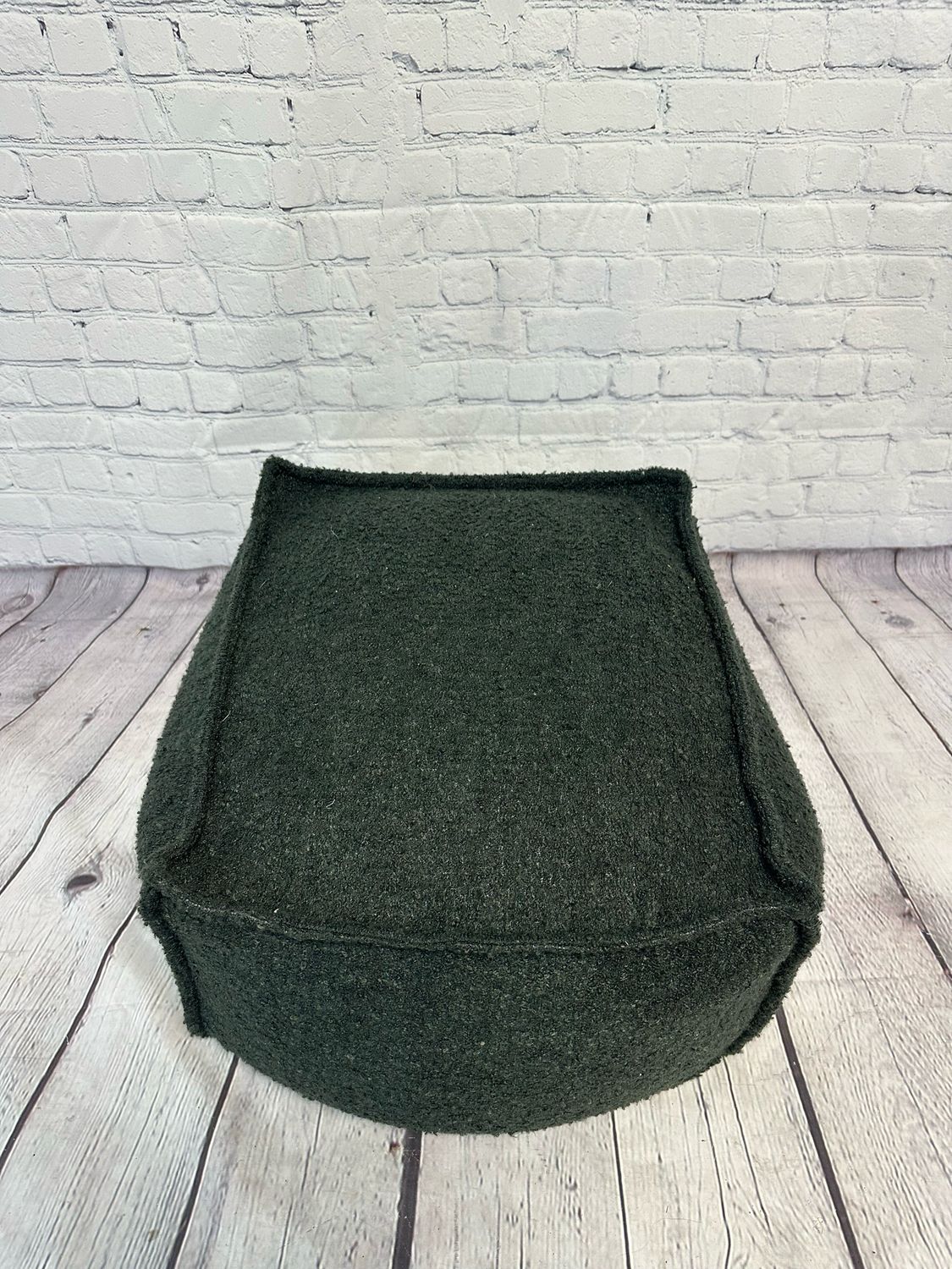 Dark Green/Black Ottoman