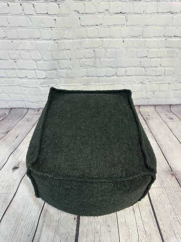 Dark Green/Black Ottoman