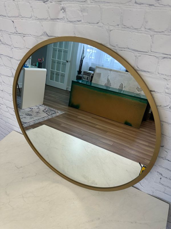 Gold Circle Mirror