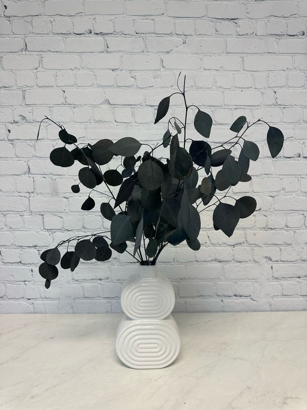 White Figure 8 Vase