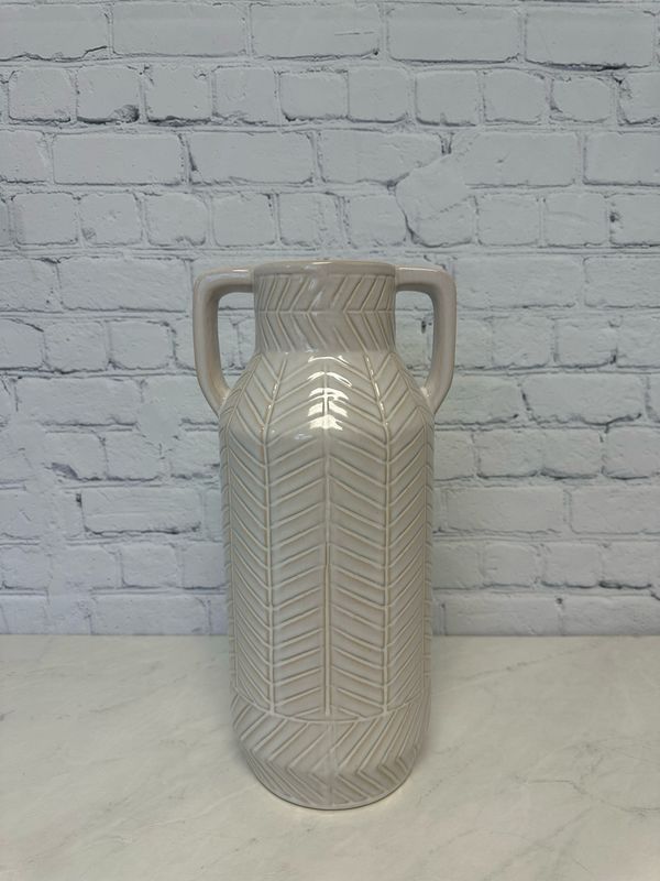 Large Beige Decorative Vase