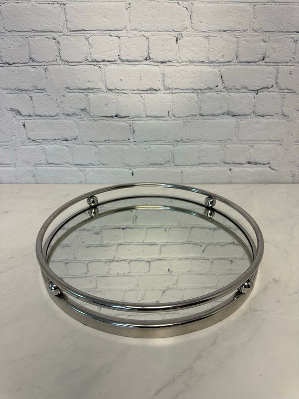 Silver Mirrored Tray