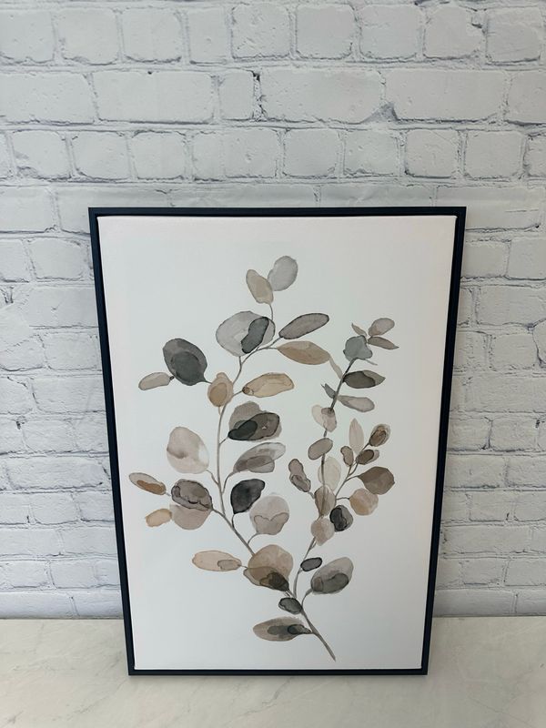Framed Leaf Canvas