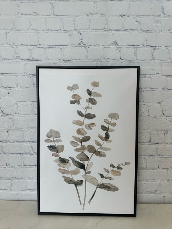 Framed Leaf Canvas