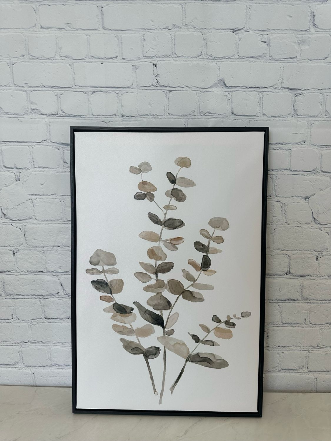 Framed Leaf Canvas
