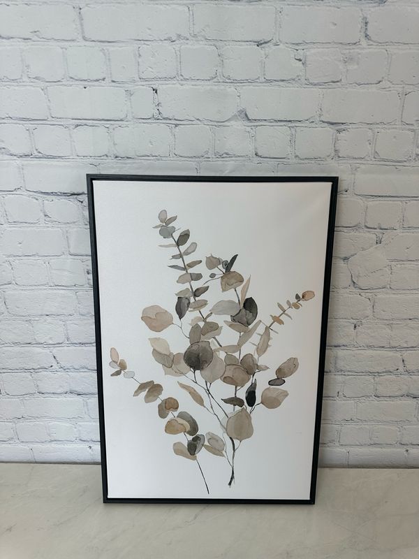 Framed Leaf Canvas