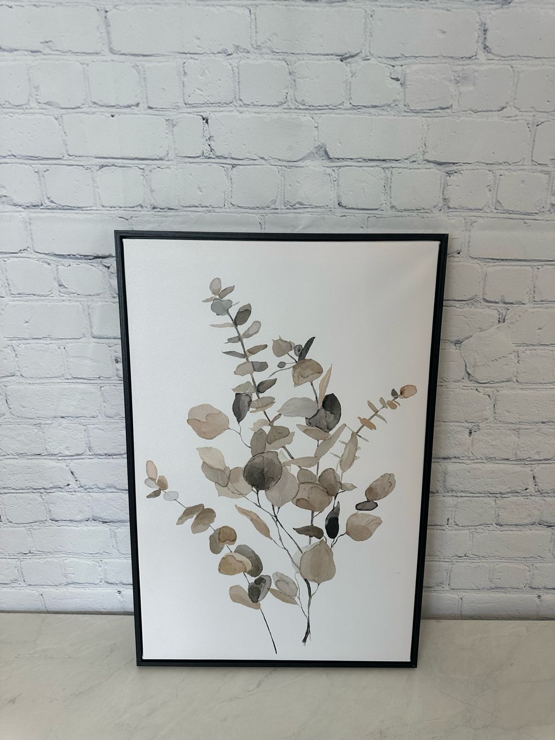 Framed Leaf Canvas