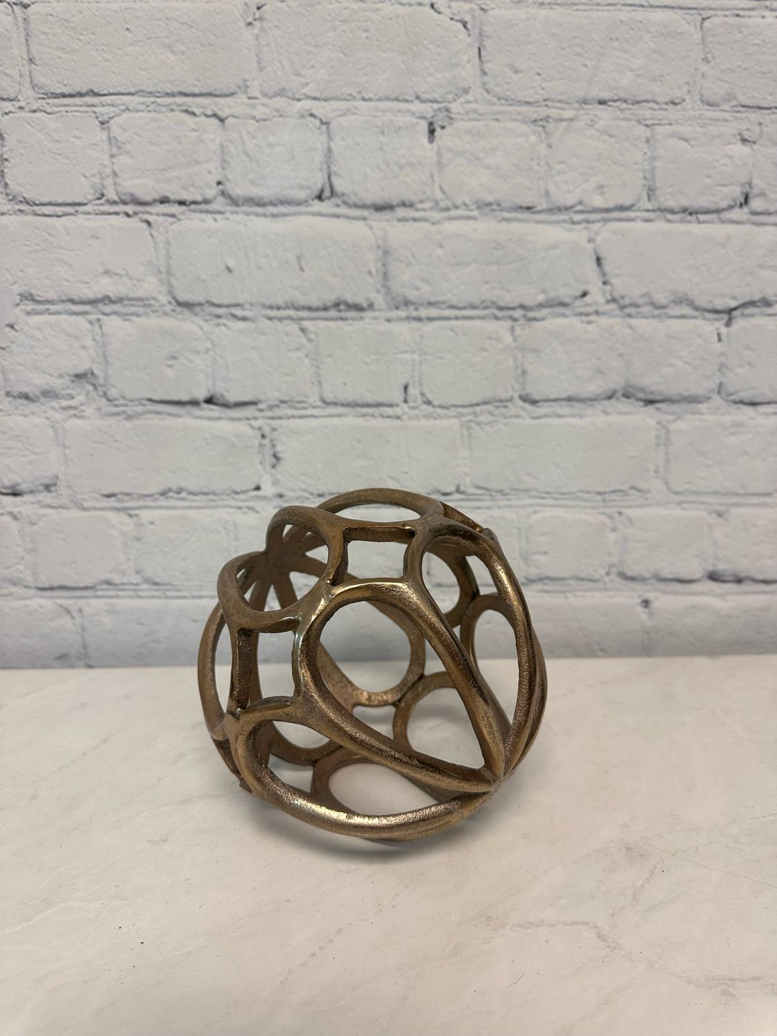 Small Gold Sphere Decor