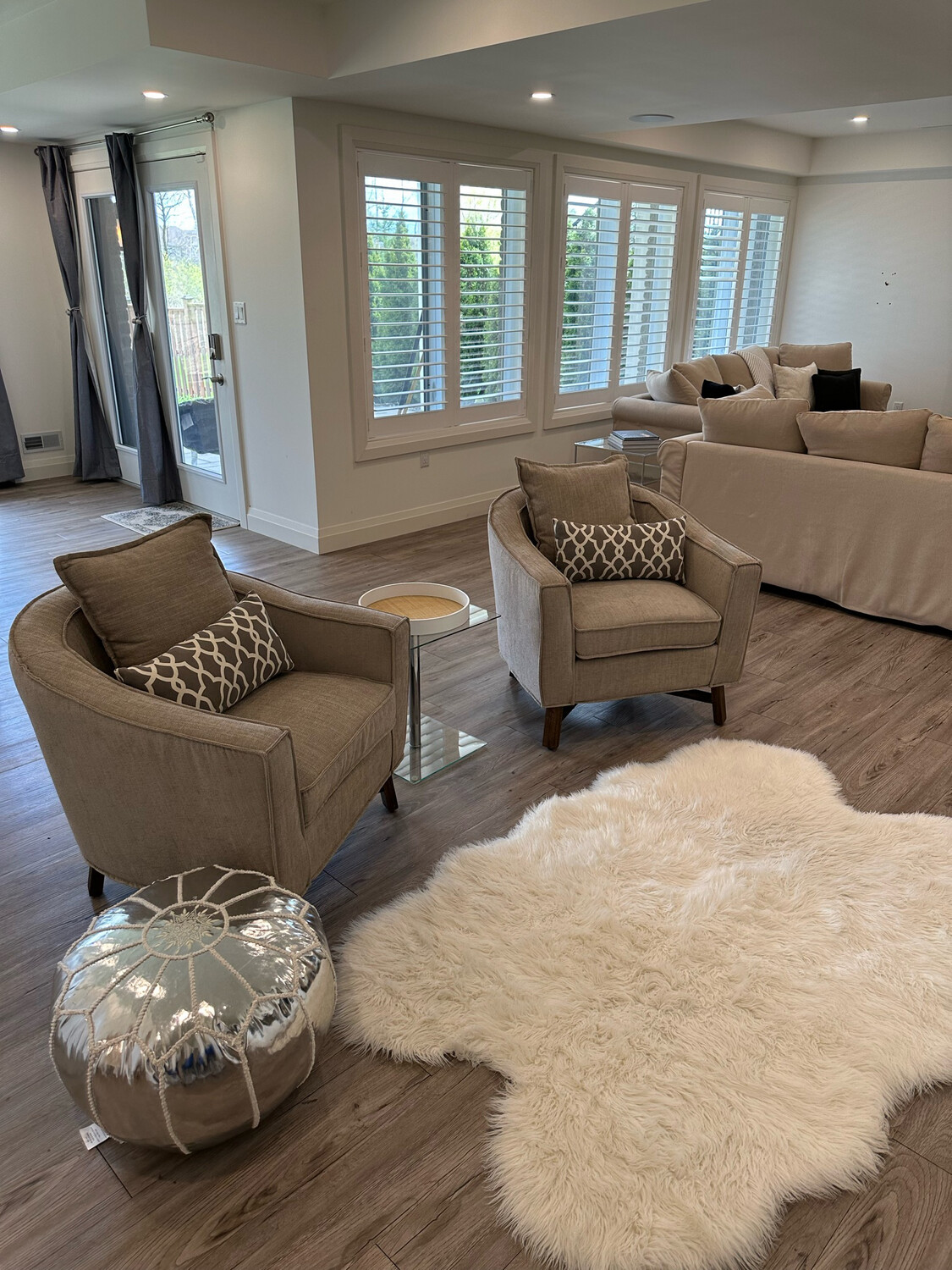 Light Greige Accent Chair - Set Of 2